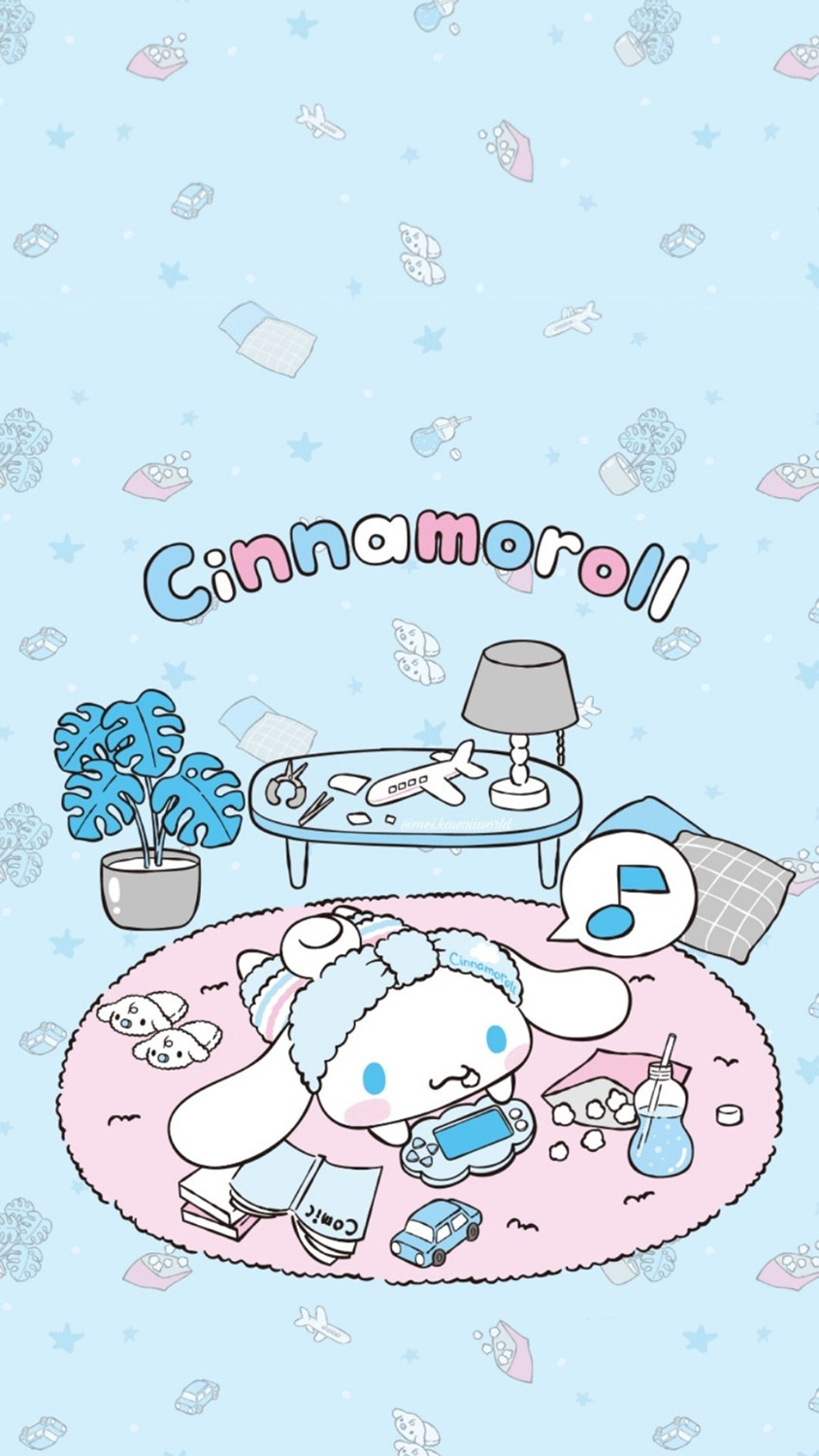 Hình nền điện thoại nhân vật Cinnamoroll chơi game