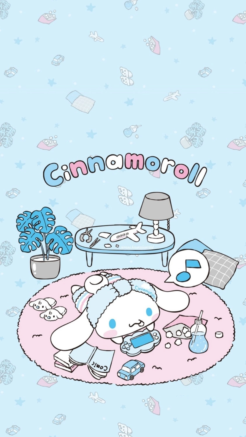 Hình nền điện thoại nhân vật Cinnamoroll chơi game