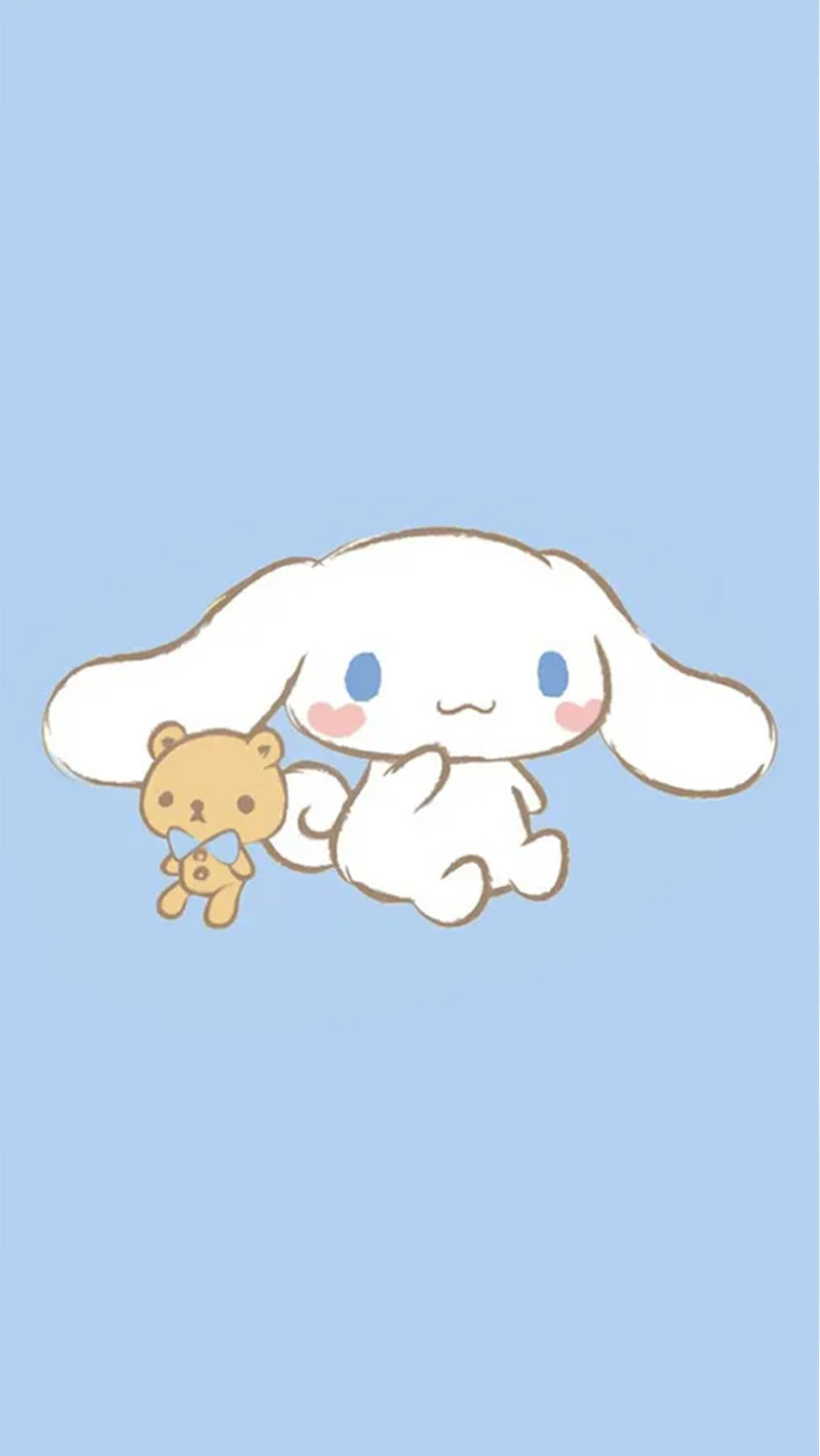 Hình nền điện thoại nhân vật Cinnamoroll nền xanh