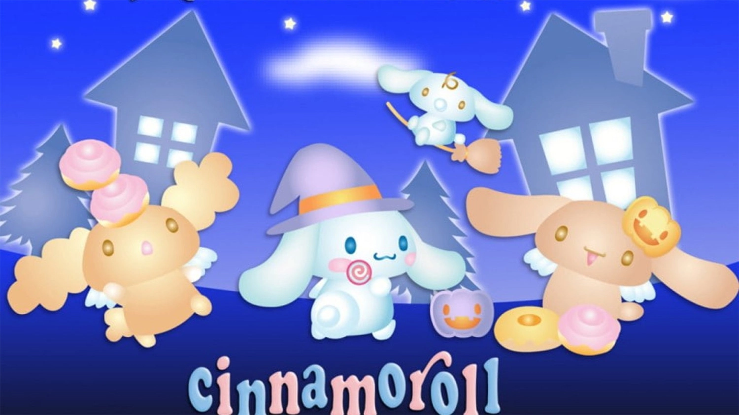 Hình nền máy tính nhân vật Cinnamoroll hóa trang Halloween