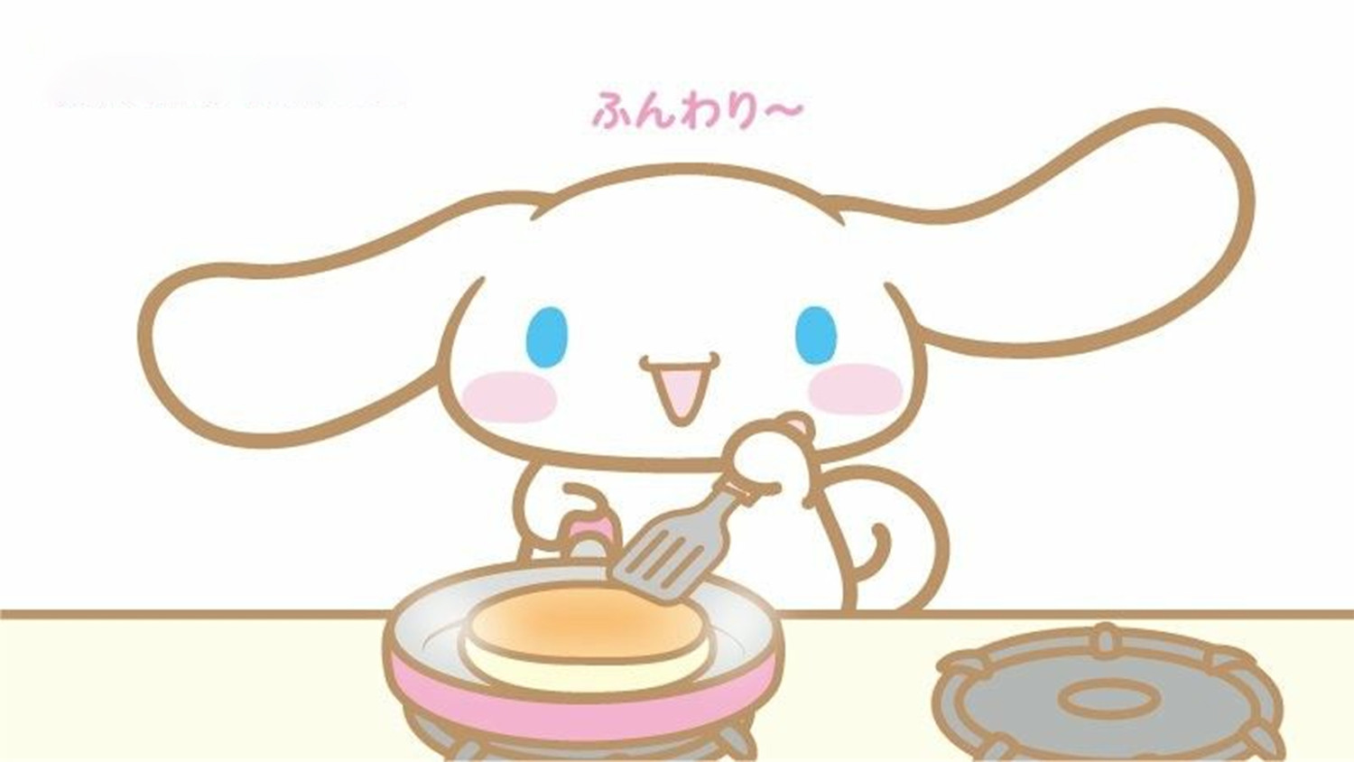 Hình nền máy tính nhân vật Cinnamoroll nấu ăn