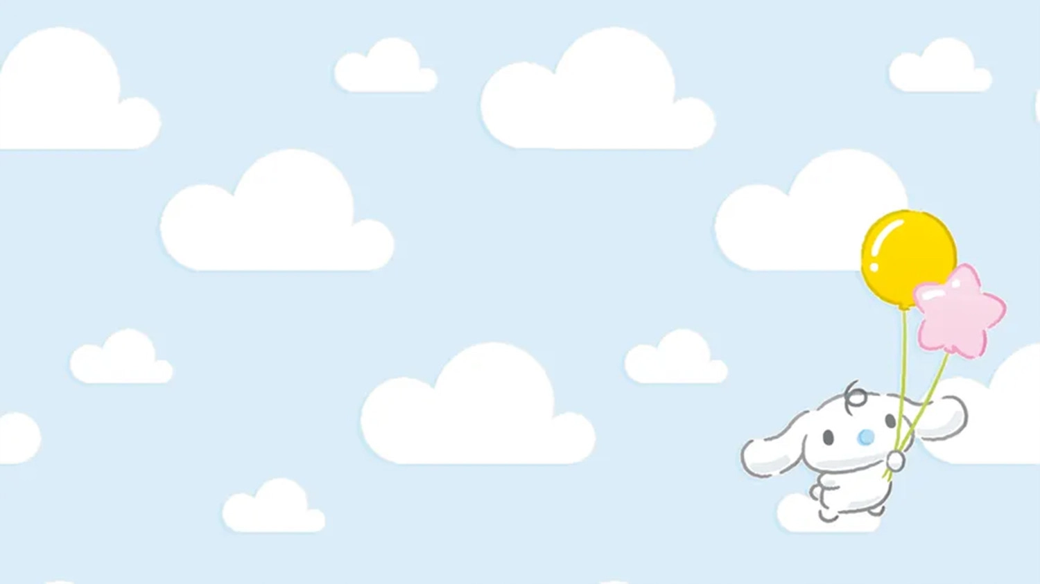 Hình nền máy tính nhân vật Cinnamoroll trên trời mây