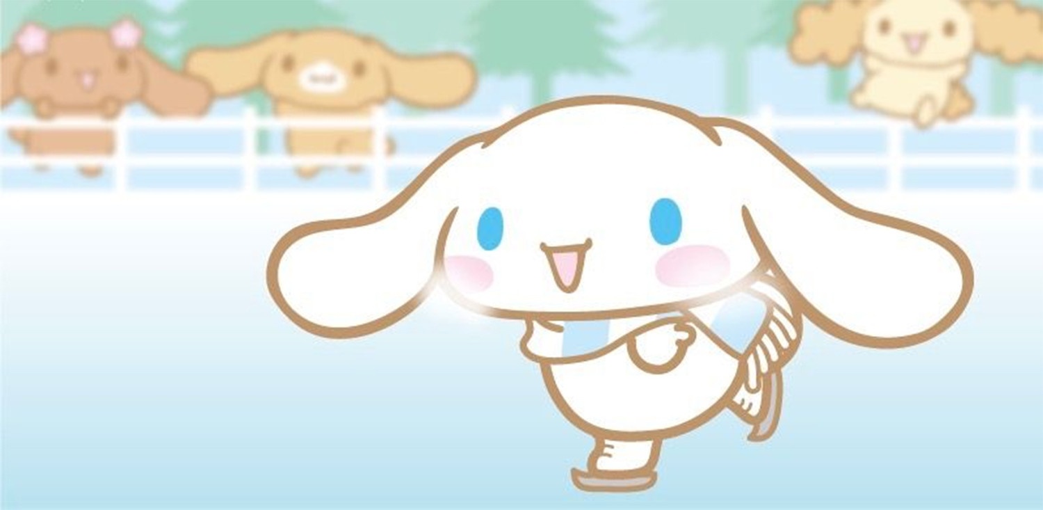 Hình nền máy tính nhân vật Cinnamoroll trượt băng