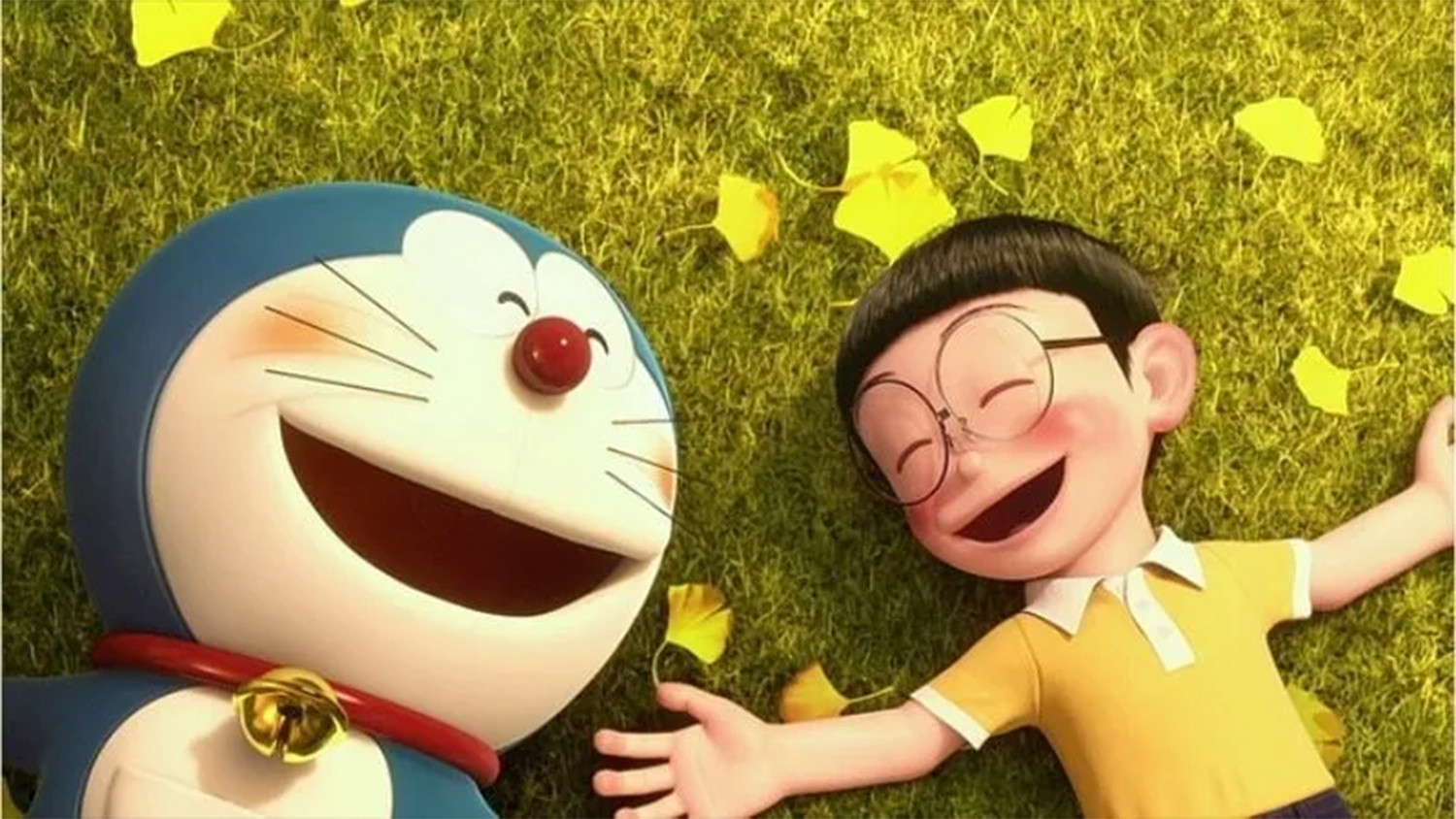 Hình nền máy tính chú mèo máy Doremon và Nobita 3D