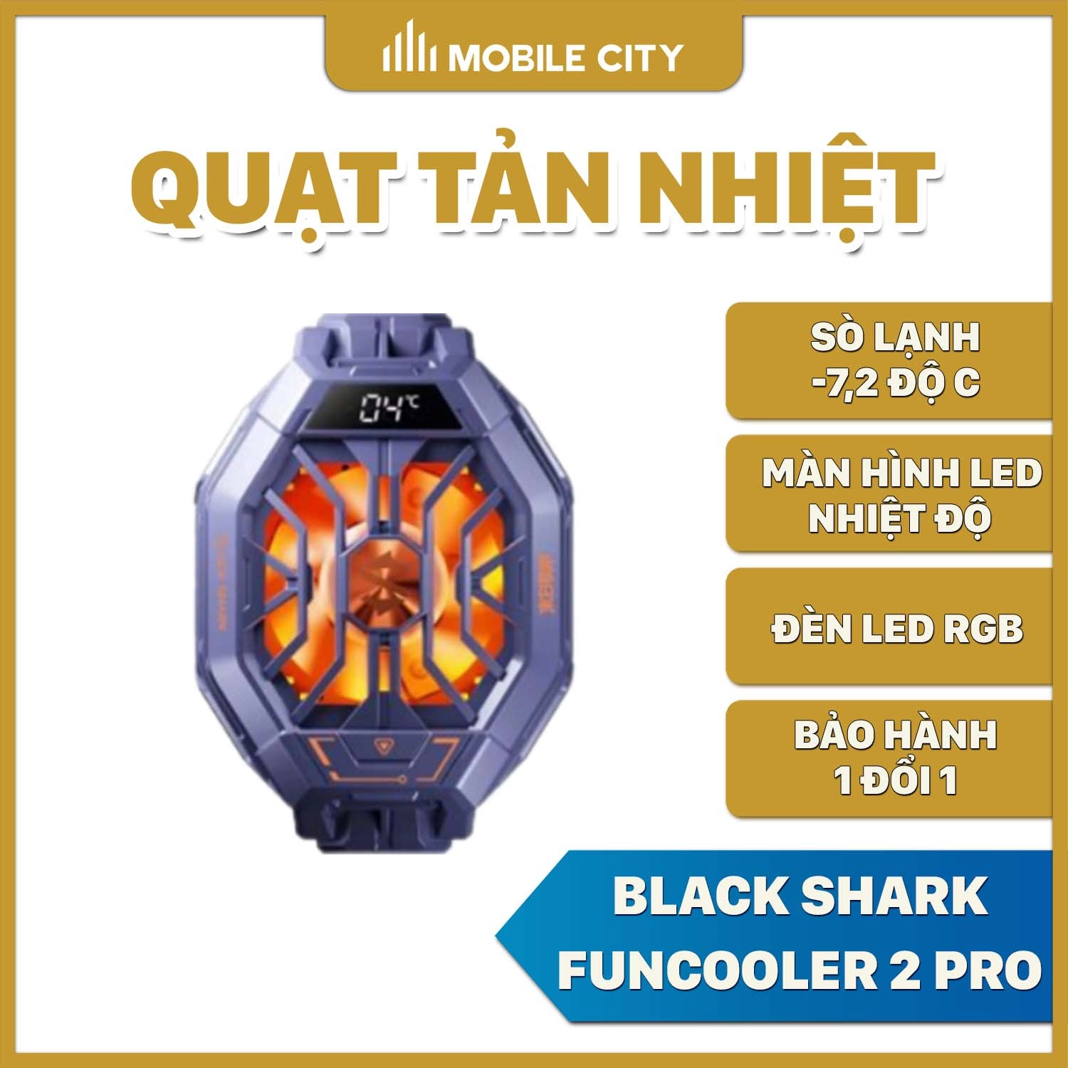 Quạt tản nhiệt điện thoại Black Shark Funcooler 2 Pro