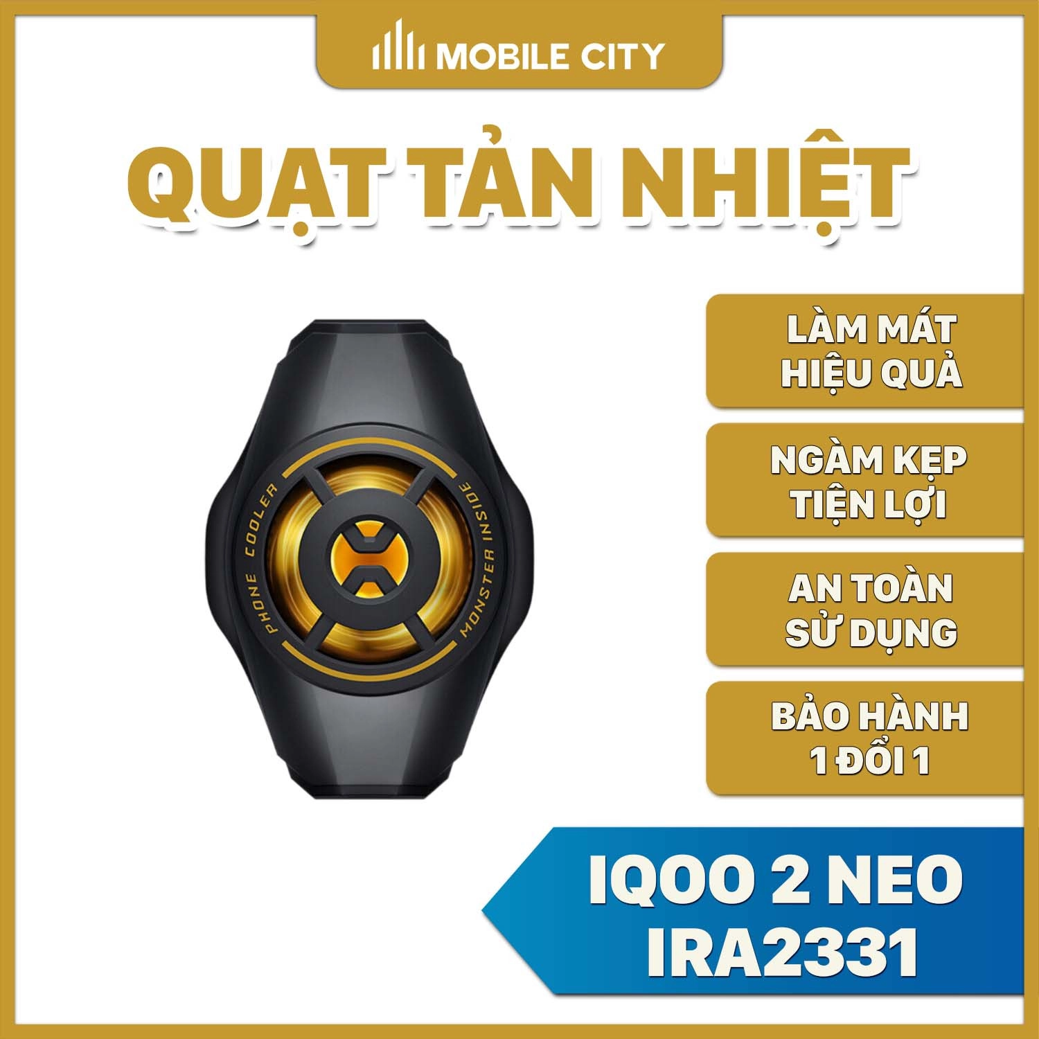 Quạt tản nhiệt điện thoại iQOO 2 Neo iRA2331