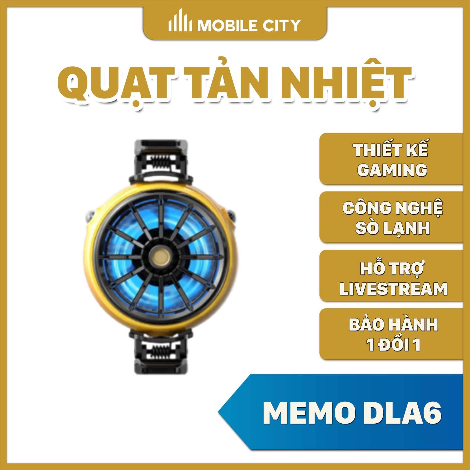 Quạt tản nhiệt điện thoại MEMO DLA6