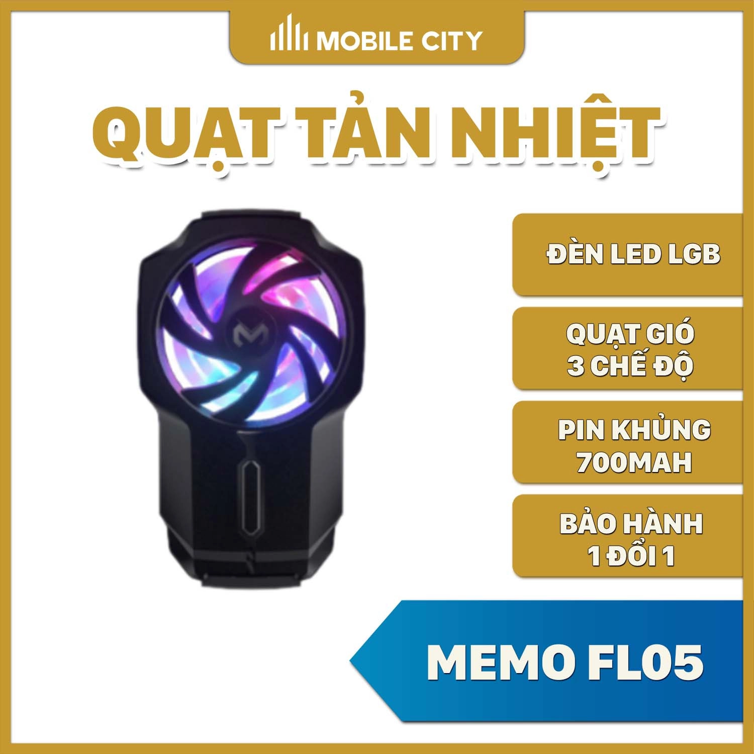 Quạt tản nhiệt điện thoại MEMO FL05