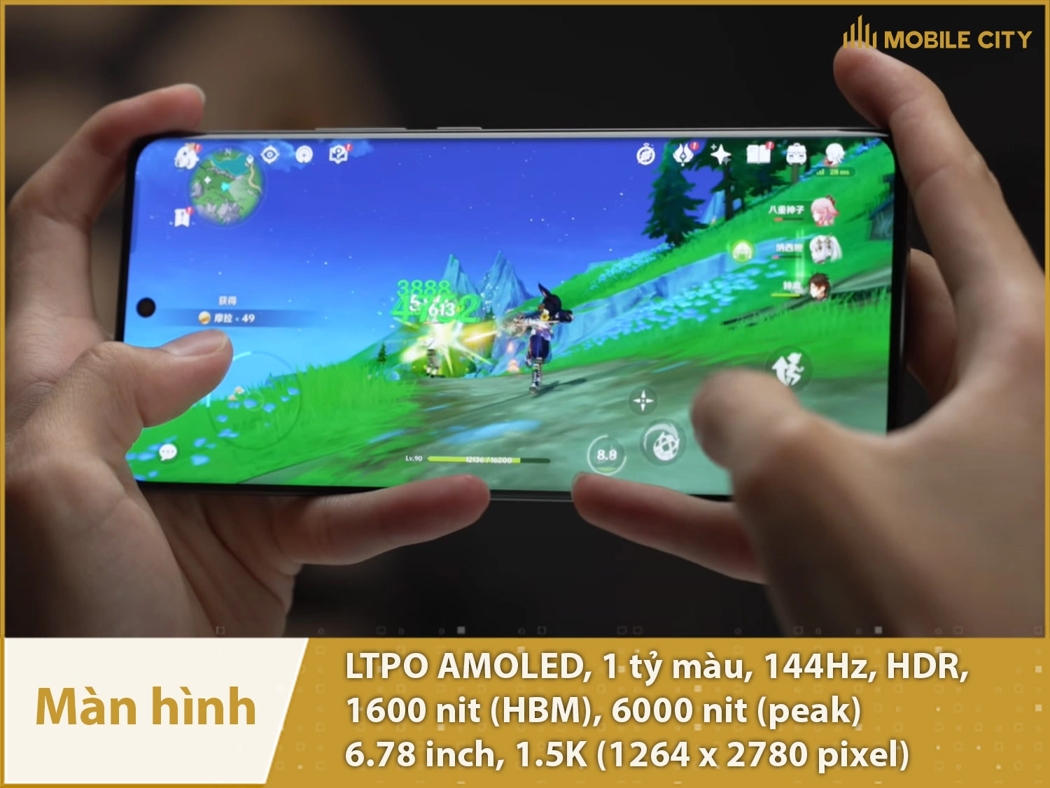 Realme GT Neo 6 SE có màn hình LTPO AMOLED 120Hz, 1.5K