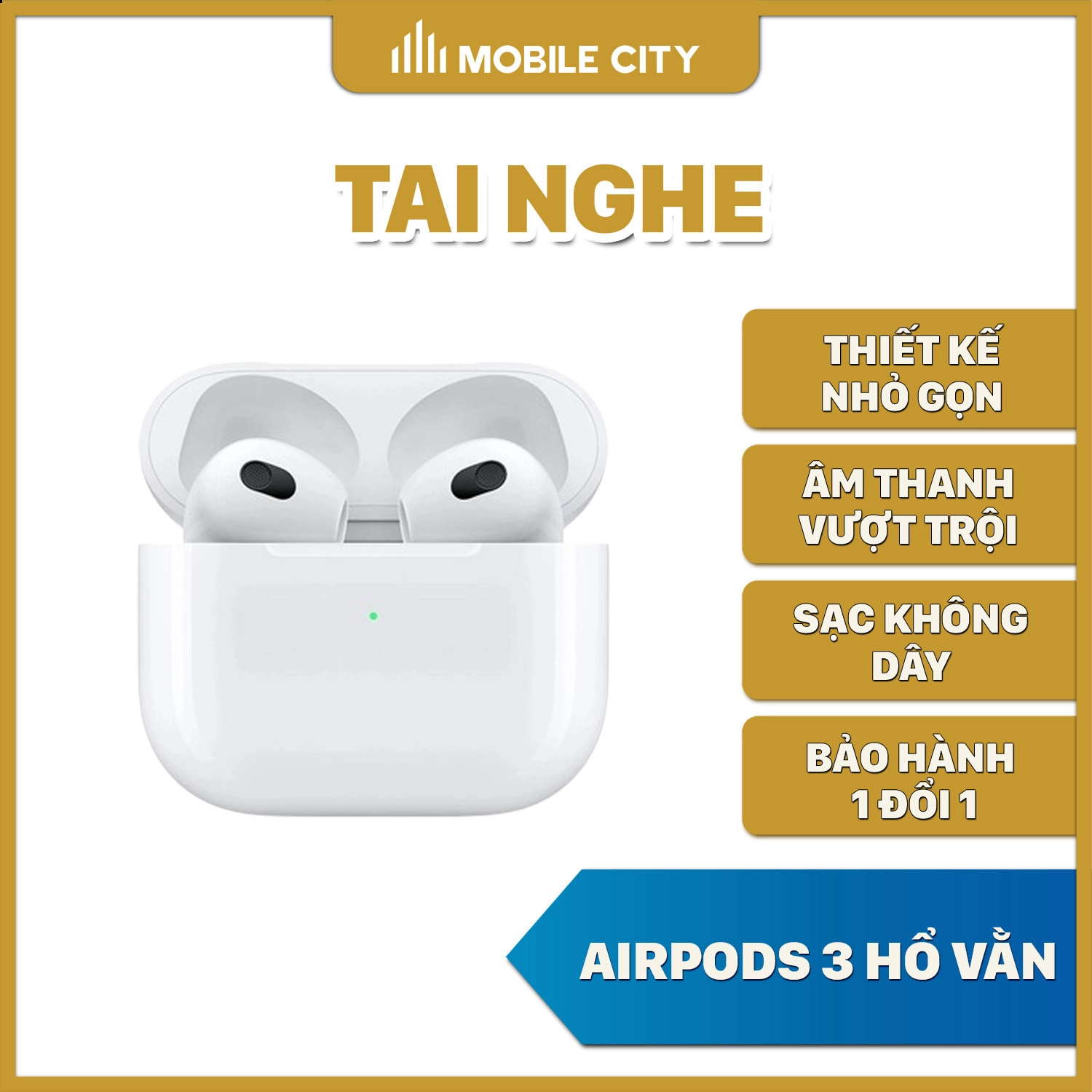 Tai nghe AirPods 3 Hổ Vằn 1562M, 1562U, 1562E (Chip Louda)