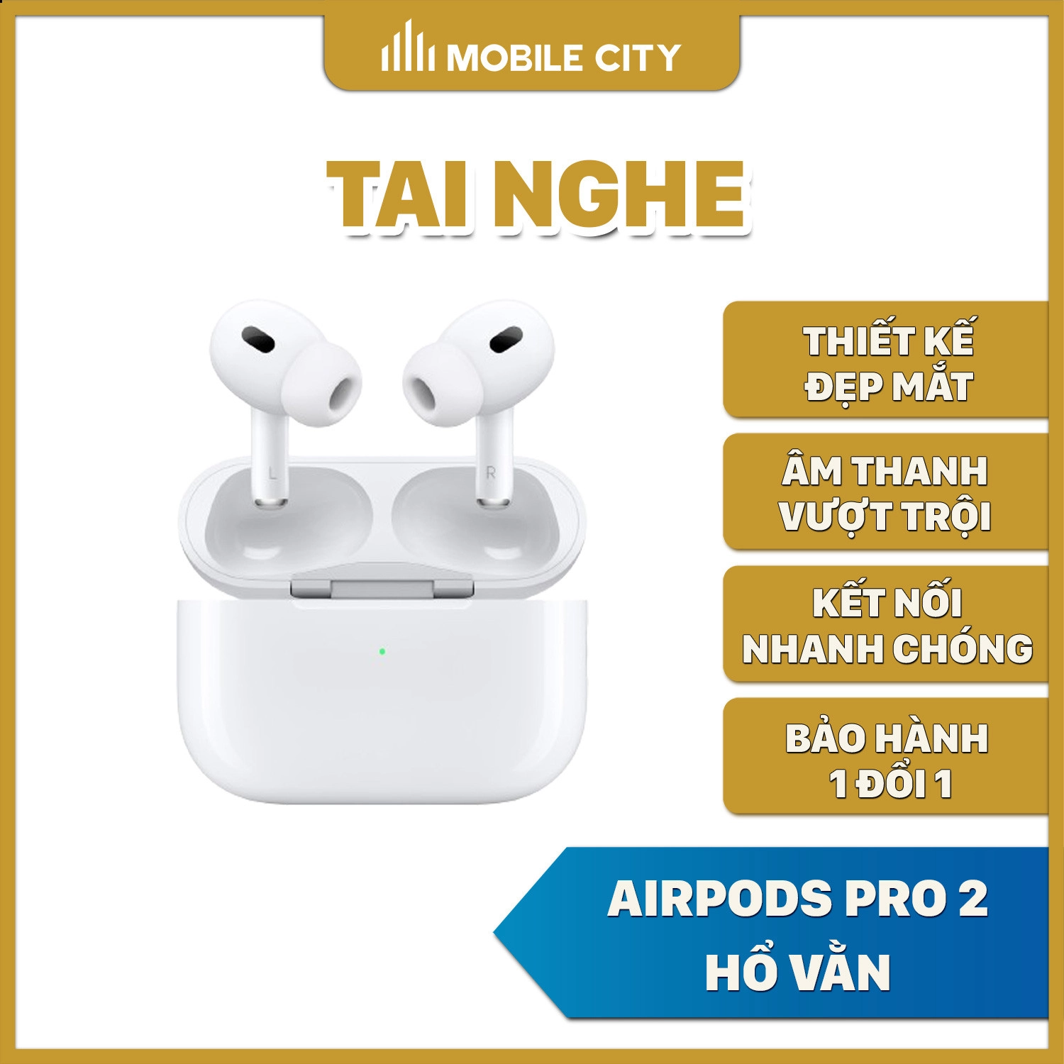 Tai nghe AirPods Pro 2 Hổ Vằn 1562F, 1562A, 1562AE (Chip Louda)