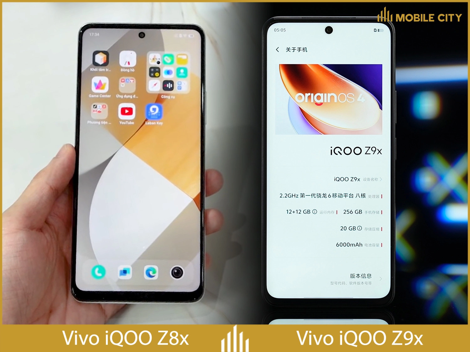 So sánh màn hình Vivo iQOO Z9x và Vivo iQOO Z8x
