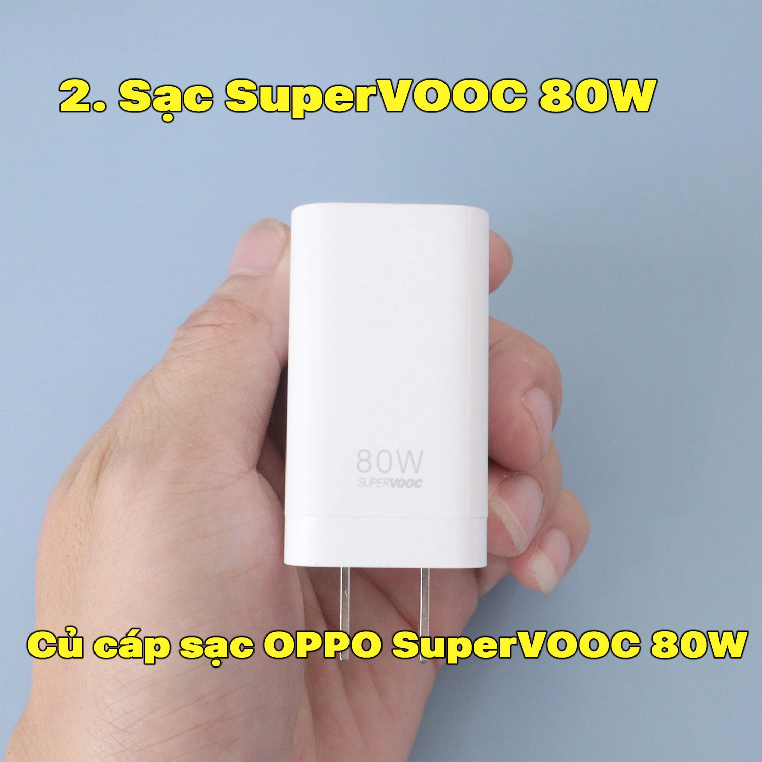 Củ cáp sạc OPPO SuperVOOC 80W Công nghệ sạc nhanh SuperVOOC 80W