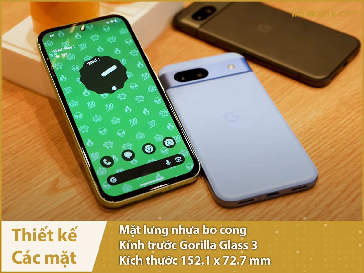 Google Pixel 8a có thiết kế nhỏ gọn đẹp, cao cấp