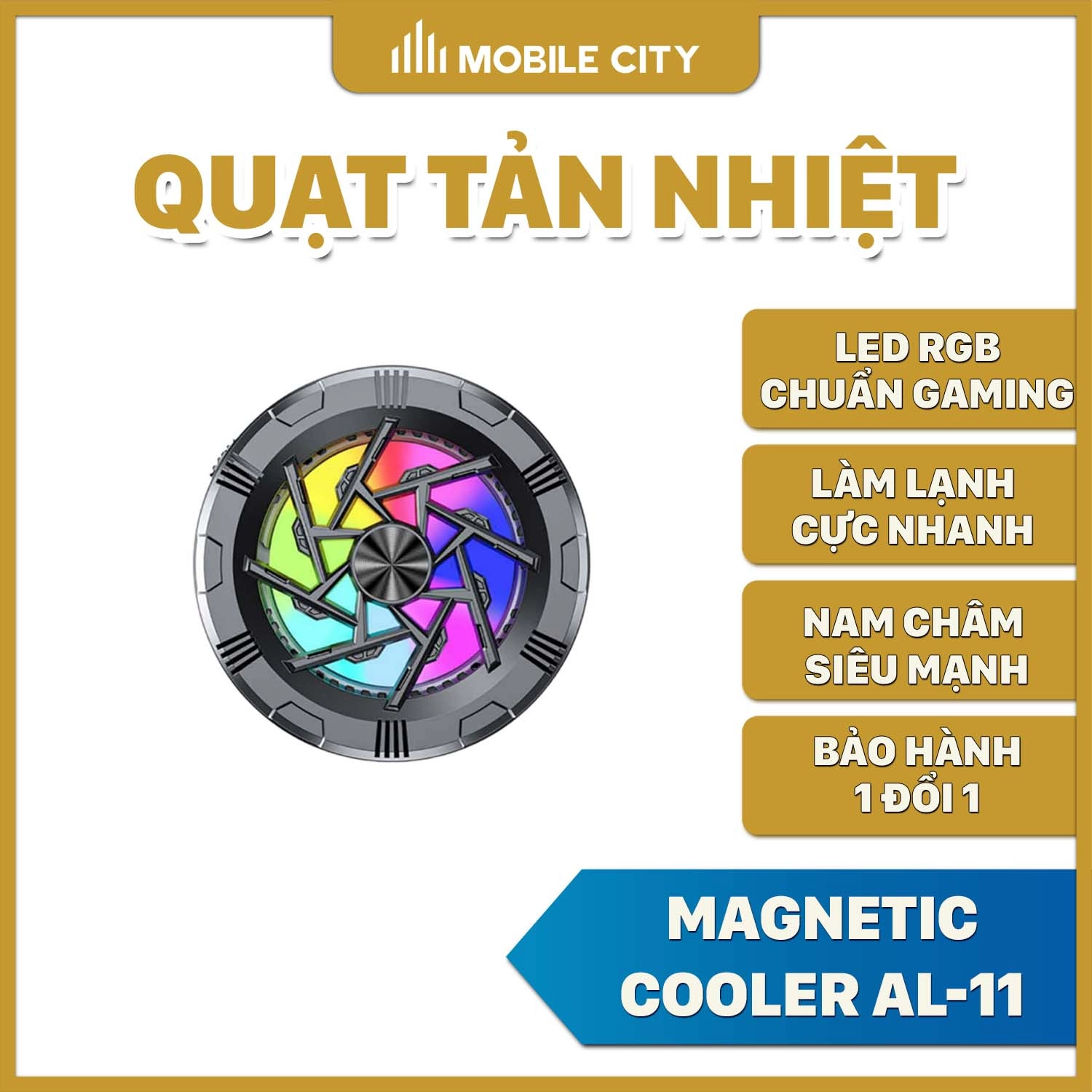 Quạt tản nhiệt điện thoại Magnetic Cooler AL-11