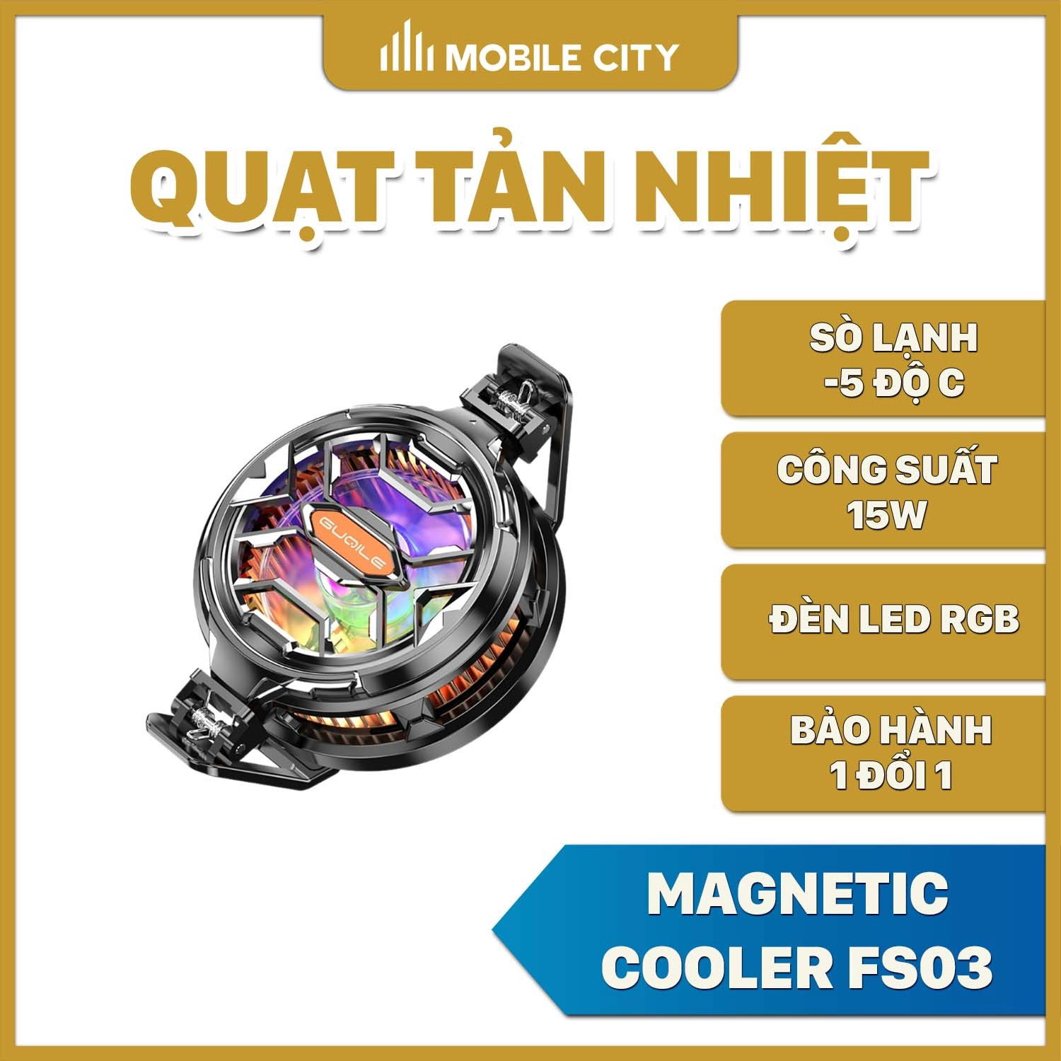 Quạt tản nhiệt điện thoại Magnetic Cooler FS03