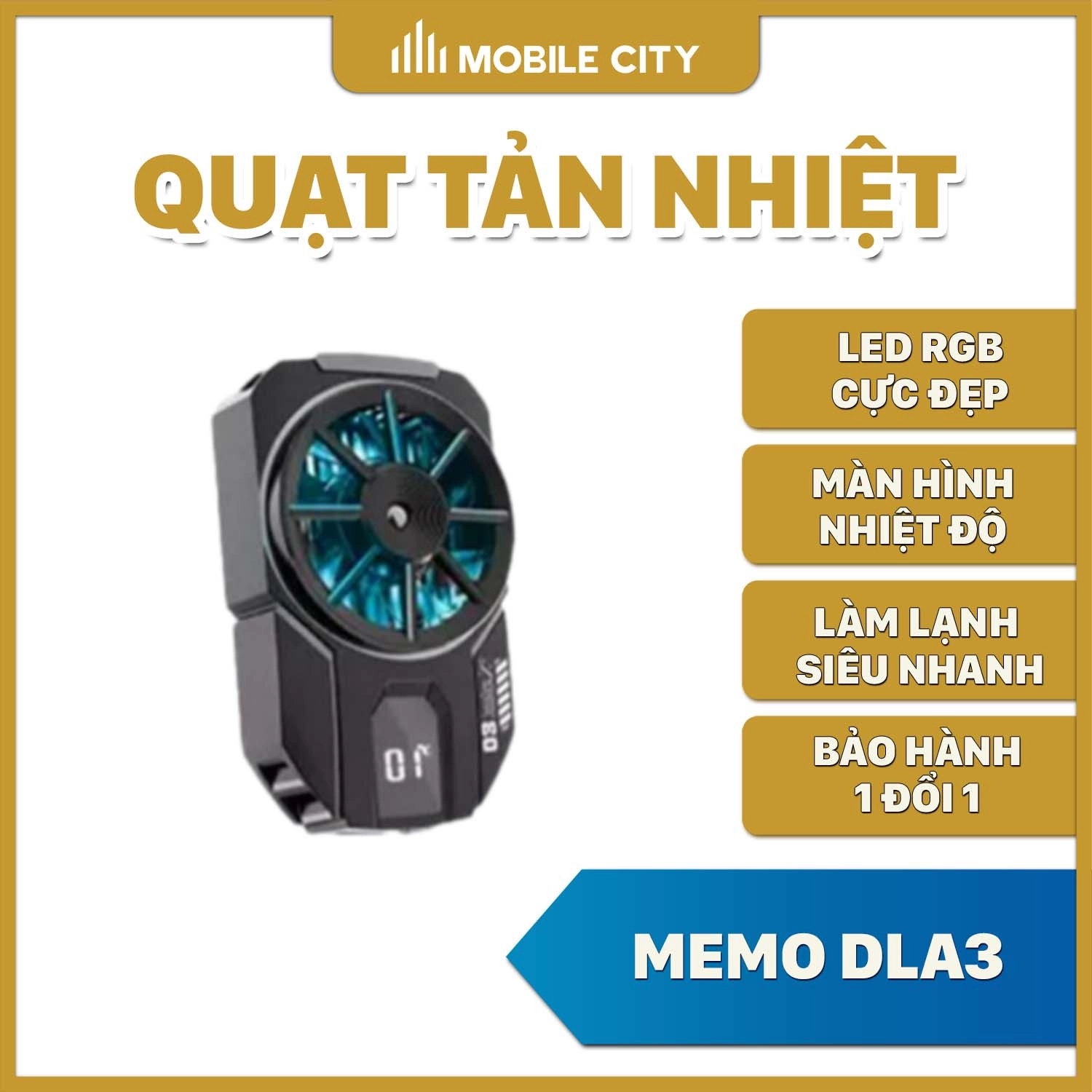 Quạt tản nhiệt điện thoại MEMO DLA3