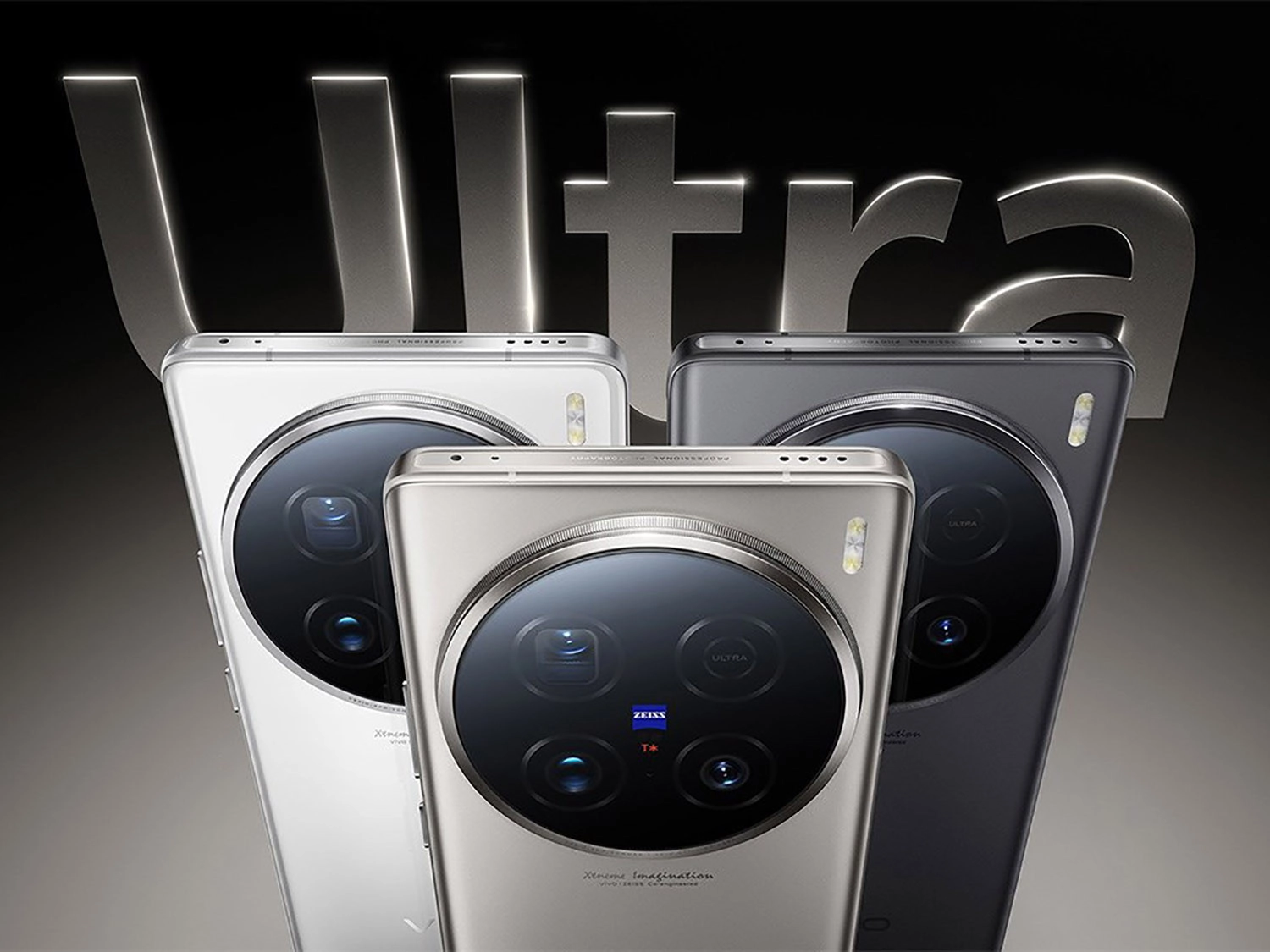 Vivo X100 Ultra có 3 màu sắc: Xám, Trắng và Titan