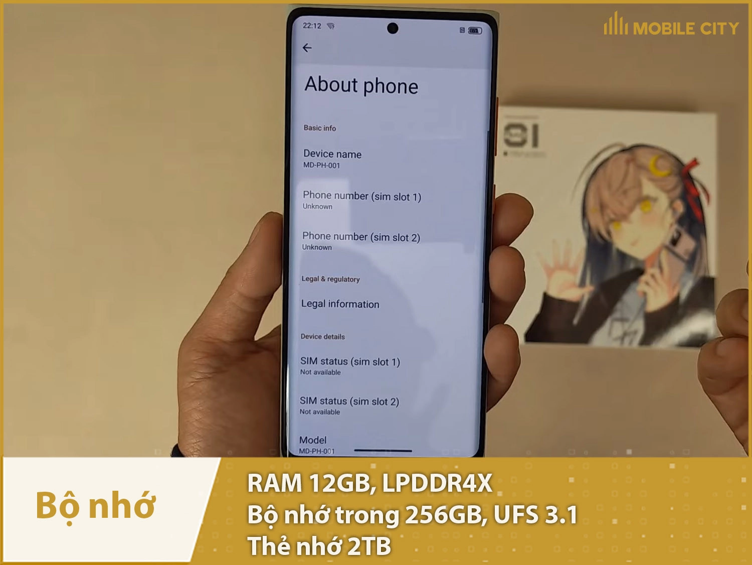 MoonDrop MIAD 01 có RAM 12GB và bộ nhớ trong 256GB