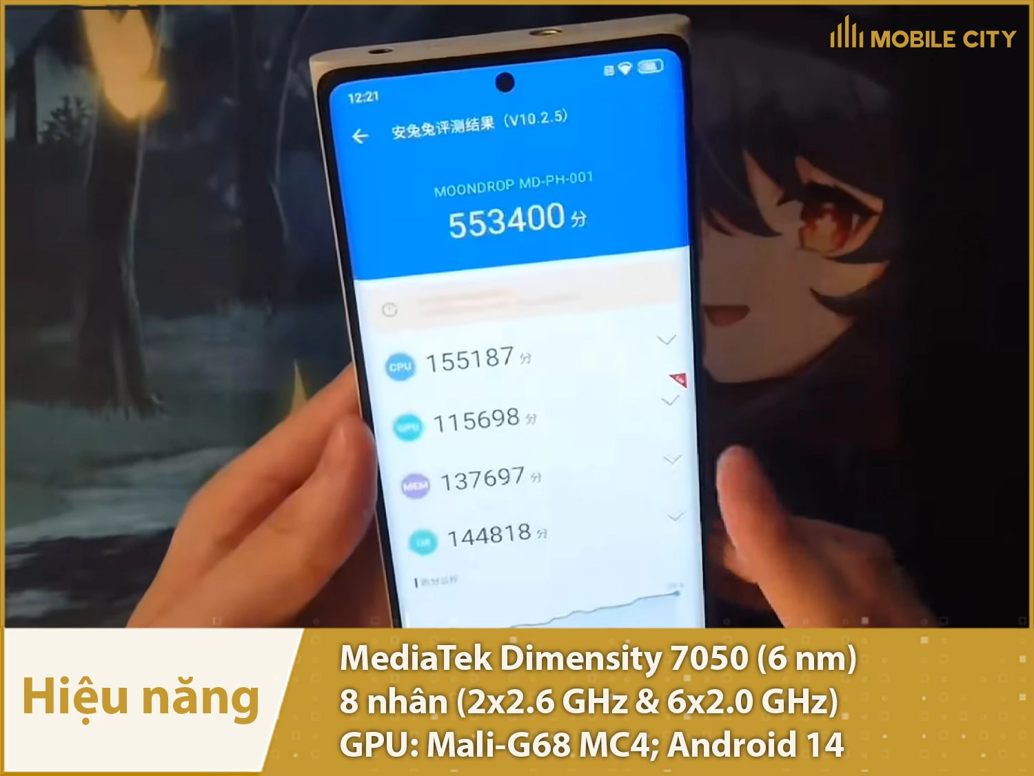 MoonDrop MIAD 01 có hiệu năng mạnh mẽ với Dimensity 7050