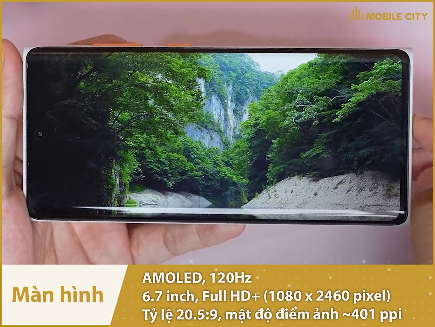 Màn hình MoonDrop MIAD 01 sử dụng tấm nền AMOLED 120Hz