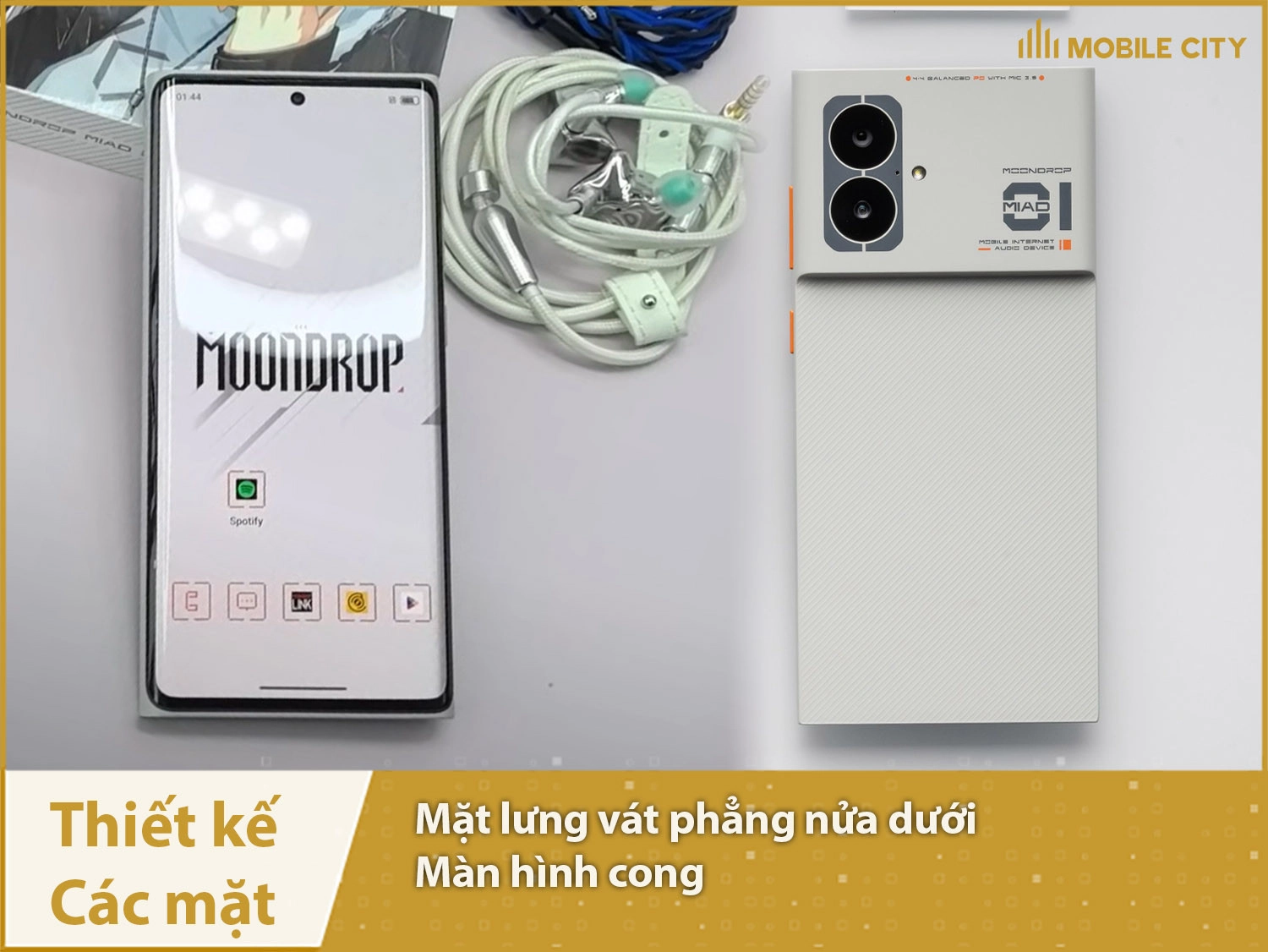 Thiết kế MoonDrop MIAD 01 độc đáo và lạ mắt