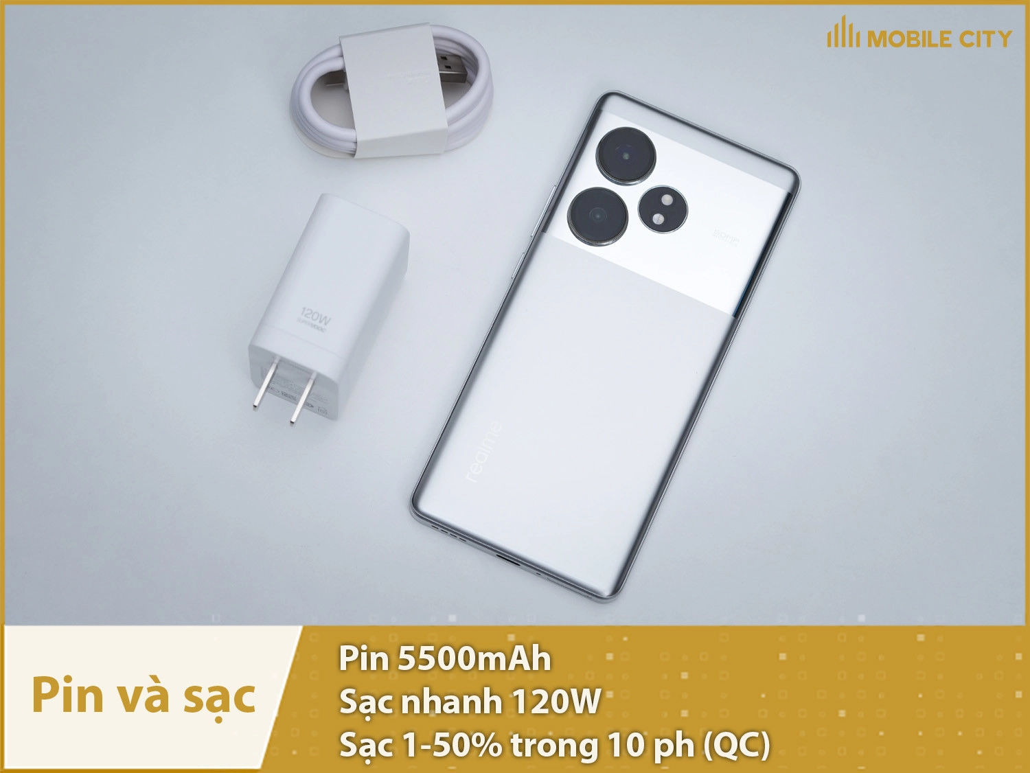 Pin khủng 5500mAh, sạc siêu nhanh 120W