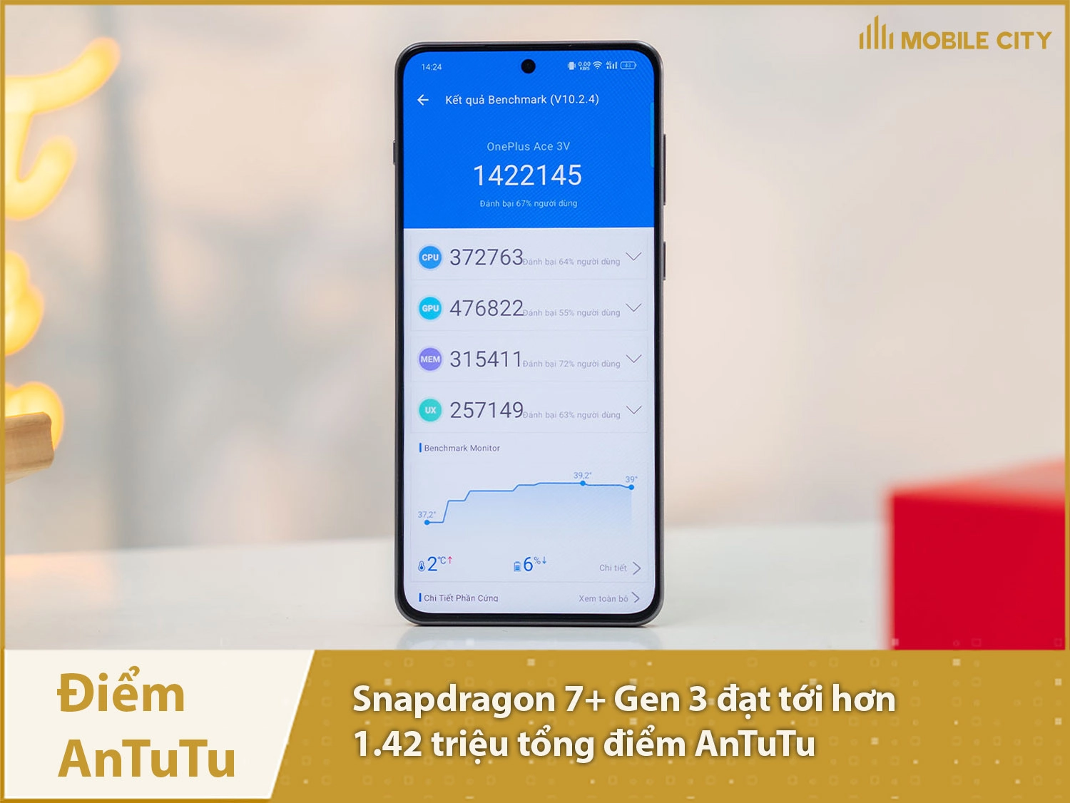 Snapdragon 7+ Gen 3 đạt hơn 1,42 triệu điểm AnTuTu