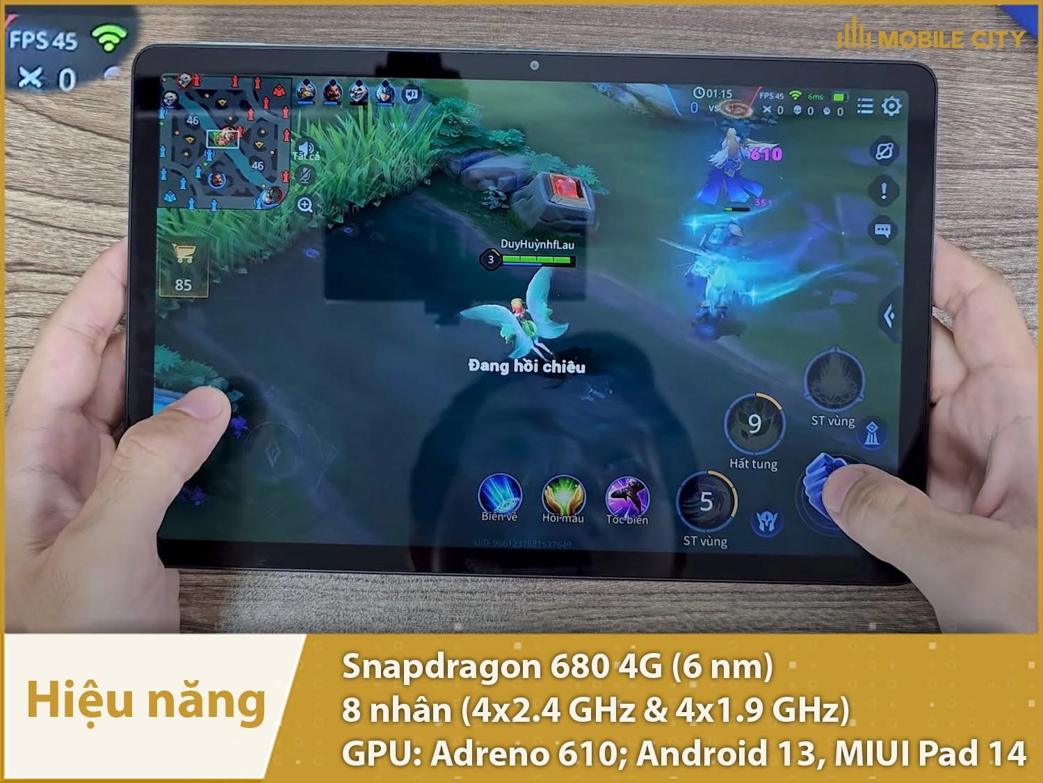 Xiaomi Redmi Pad SE có hiệu năng mượt mà với Snapdragon 680