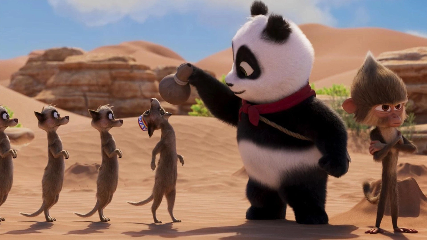 Review phim Panda Đại Náo Lãnh Địa Vua Sư Tử, Phim có kết hợp giữa yếu tố phiêu lưu, hài hước và những thông điệp sâu sắc về tình bạn