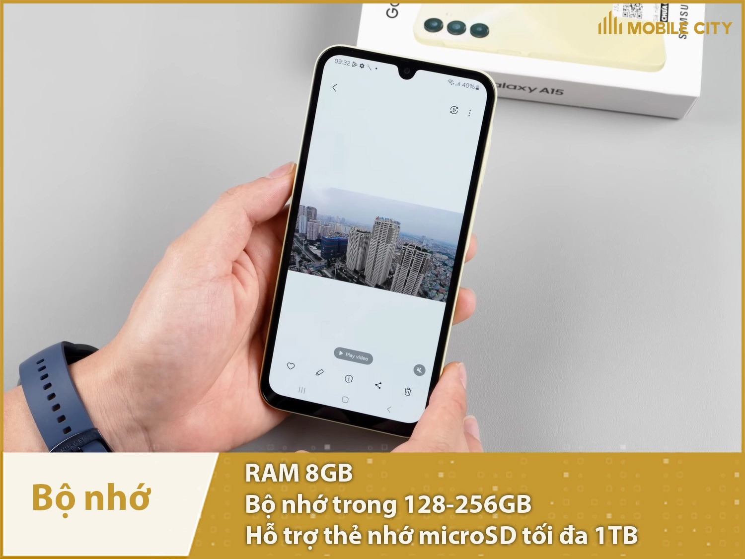 Samsung Galaxy A15 có các bản bộ nhớ: 8-128GB và 8-256GB