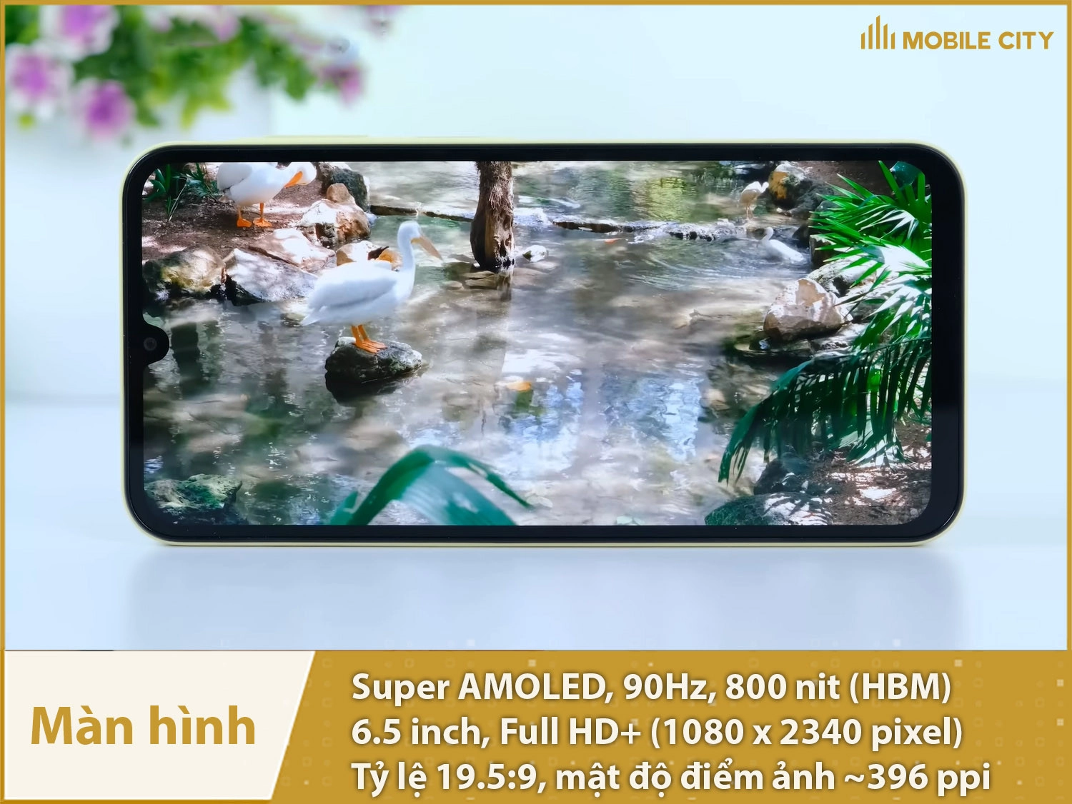 Màn hình Super AMOLED 90Hz đẹp mắt