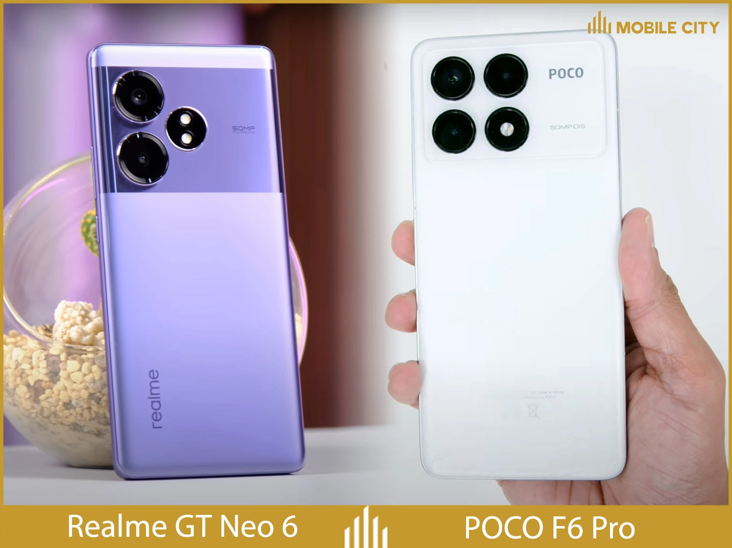 So sánh thiết kế Xiaomi POCO F6 Pro và Realme GT Neo 6