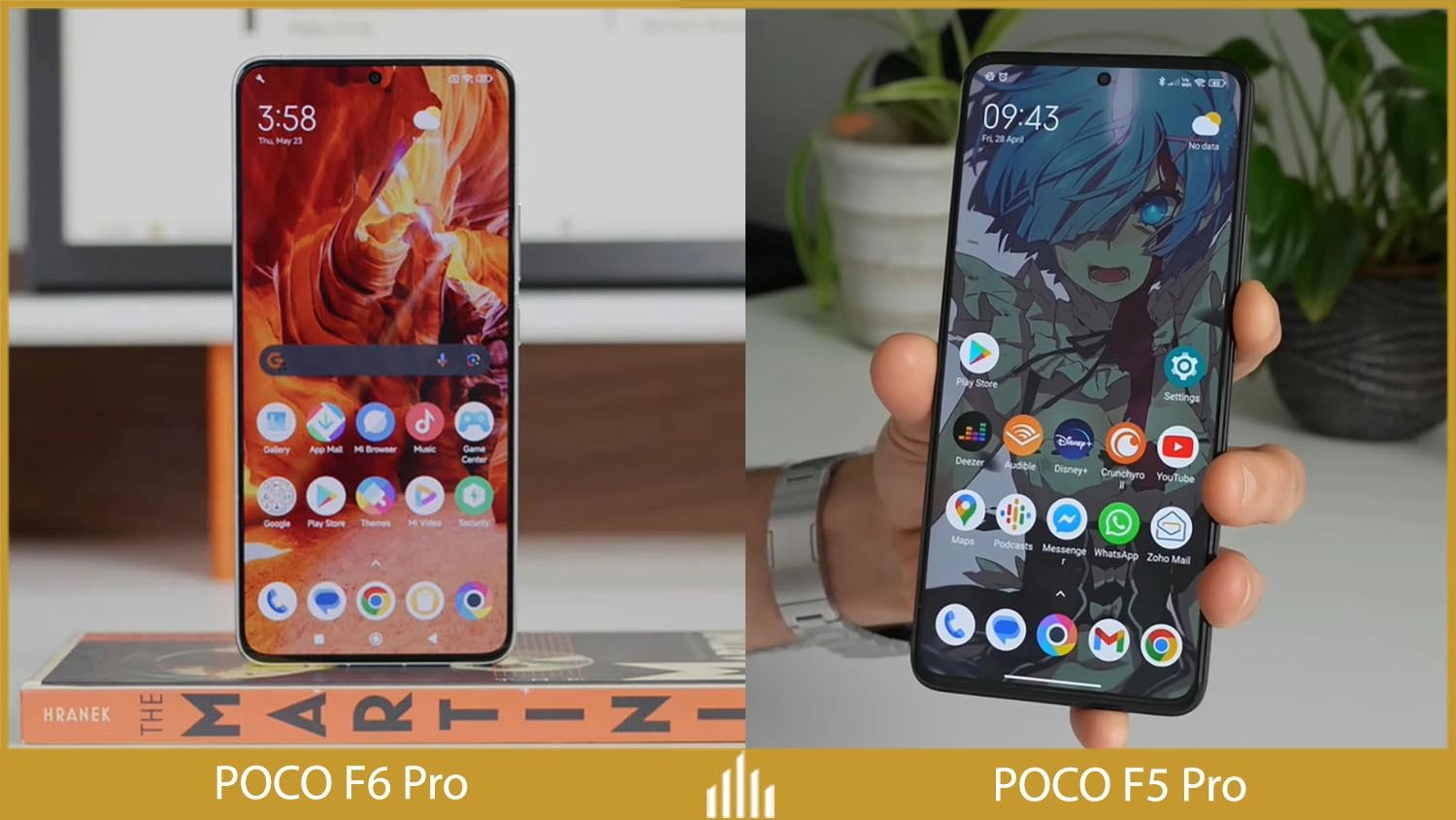 So sánh Xiaomi POCO F6 Pro vs POCO F5 Pro: Màn hình