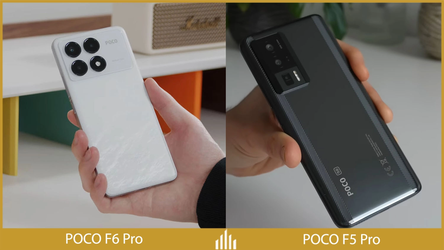 So sánh Xiaomi POCO F6 Pro vs POCO F5 Pro: Thiết kế