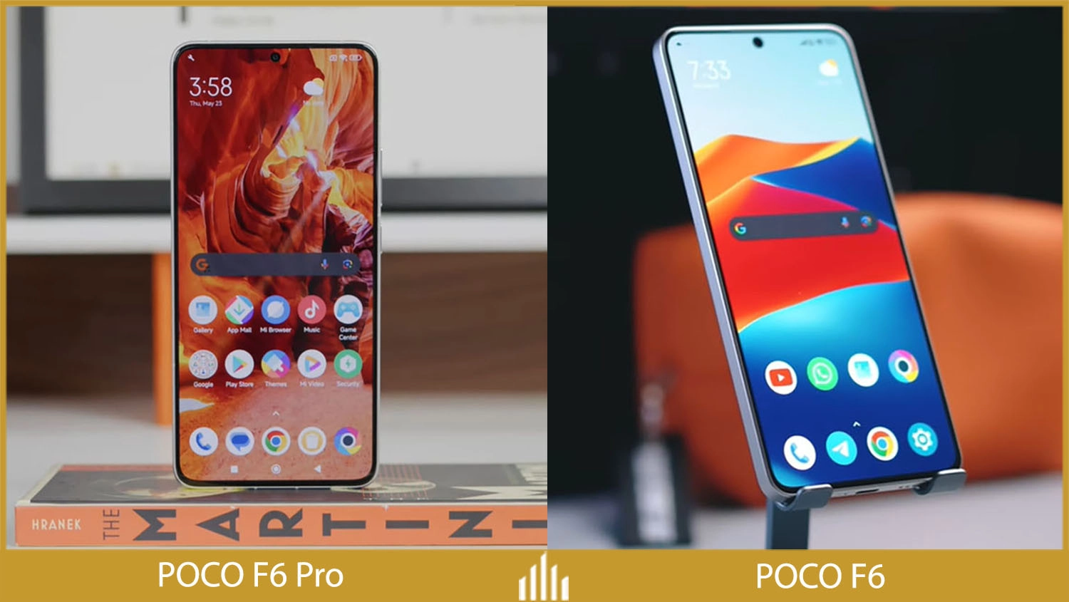 So sánh Xiaomi POCO F6 Pro vs POCO F6: Màn hình
