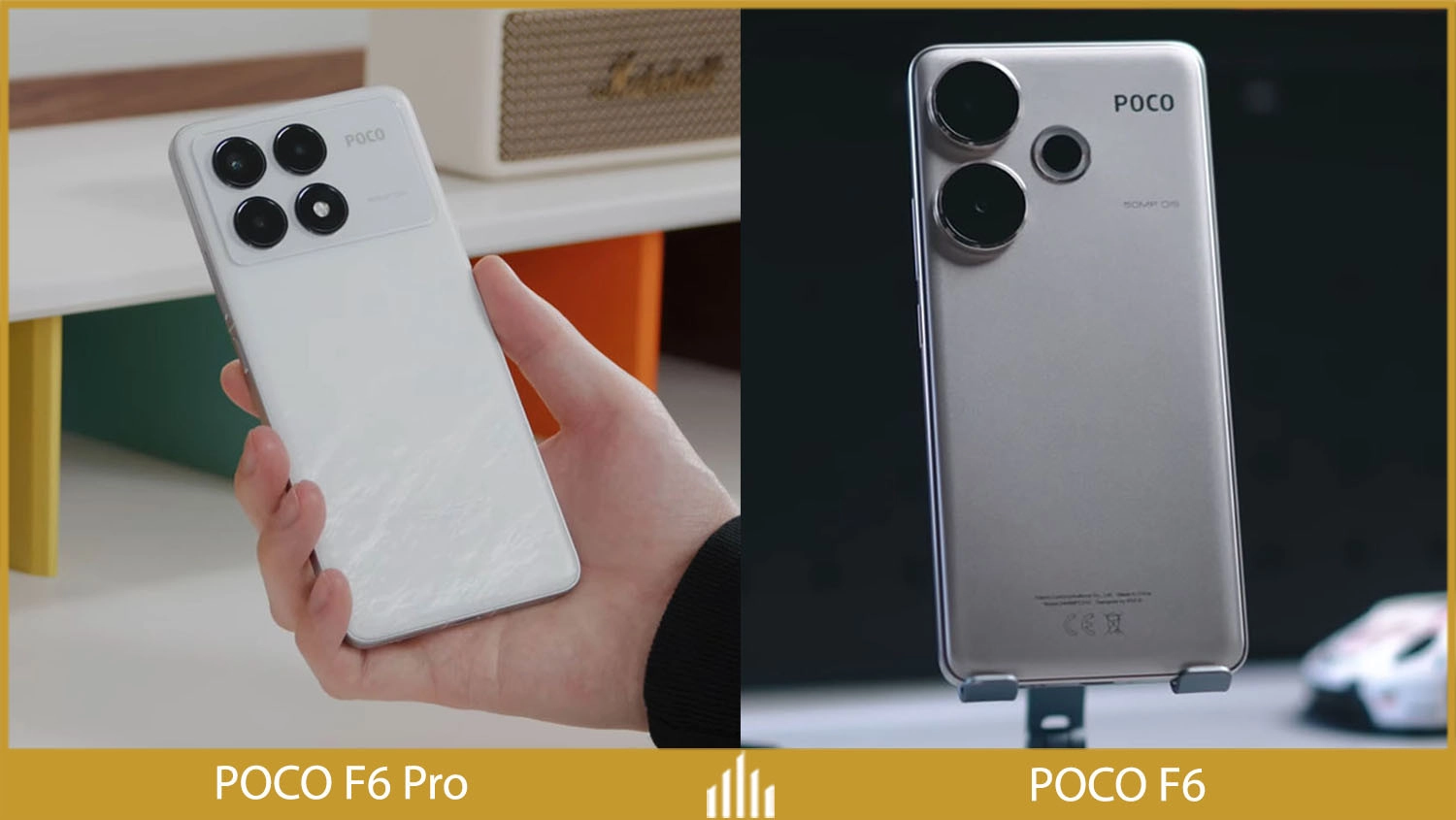 So sánh Xiaomi POCO F6 Pro vs POCO F6: Thiết kế