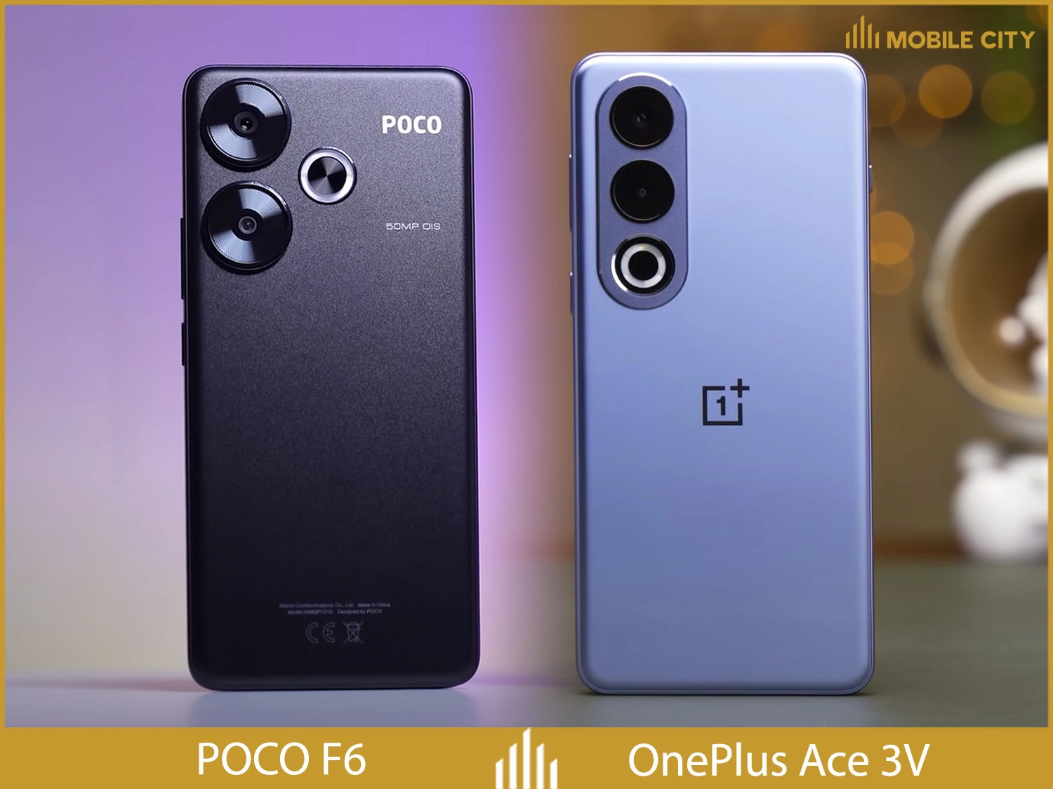 So sánh mặt lưng POCO F6 vs OnePlus Ace 3V