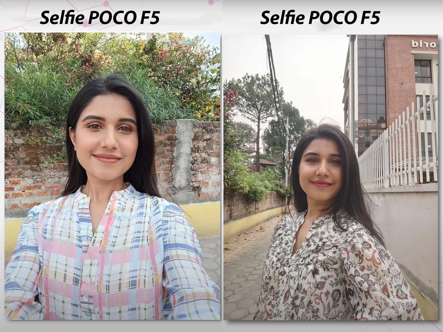 Ảnh selfie của POCO F6 và POCO F5