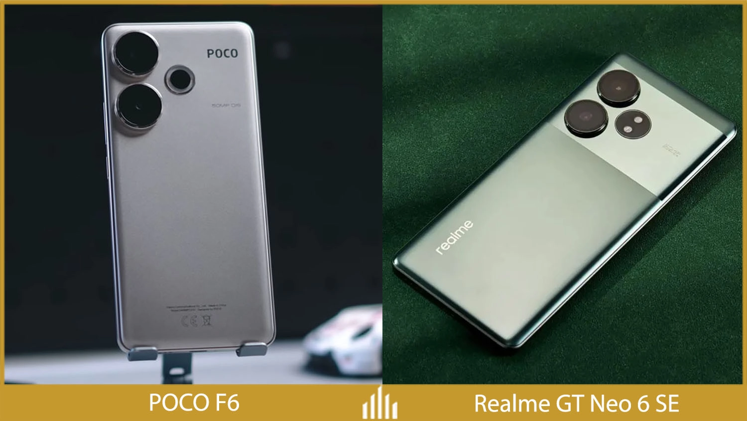 So sánh Xiaomi POCO F6 vs Realme GT Neo 6 SE: Thiết kế