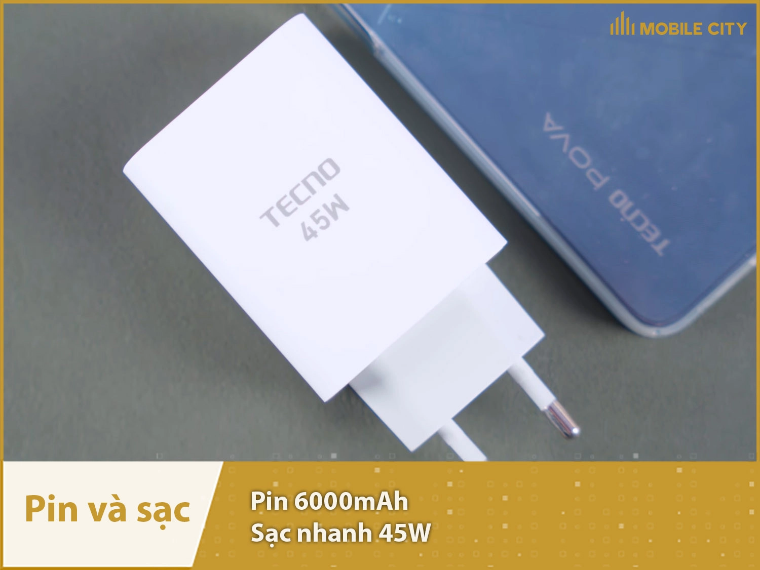 Pin khủng 6000mAh, sạc cực nhanh 45W