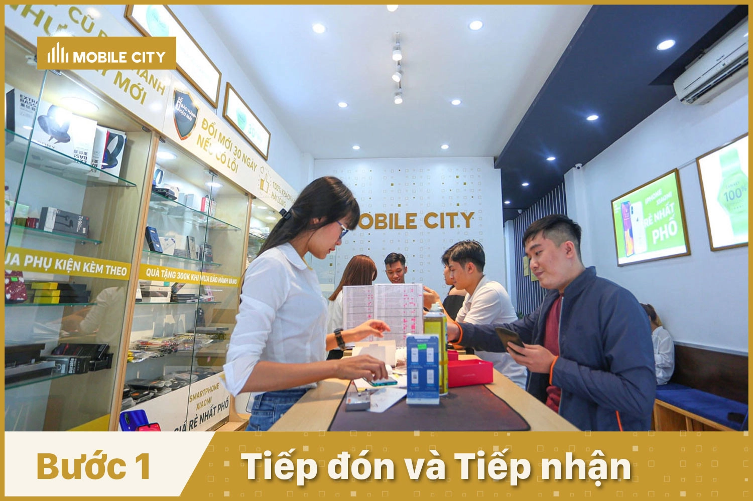 Thay cáp màn hình Samsung Z Flip 2, tiếp đón và tiếp nhận