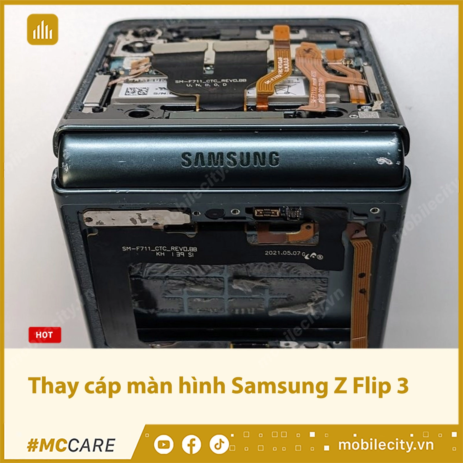 Thay cáp màn hình Samsung Galaxy Z Flip 3