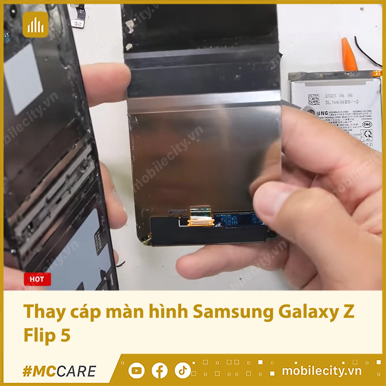 Thay cáp màn hình Samsung Galaxy Z Flip 5