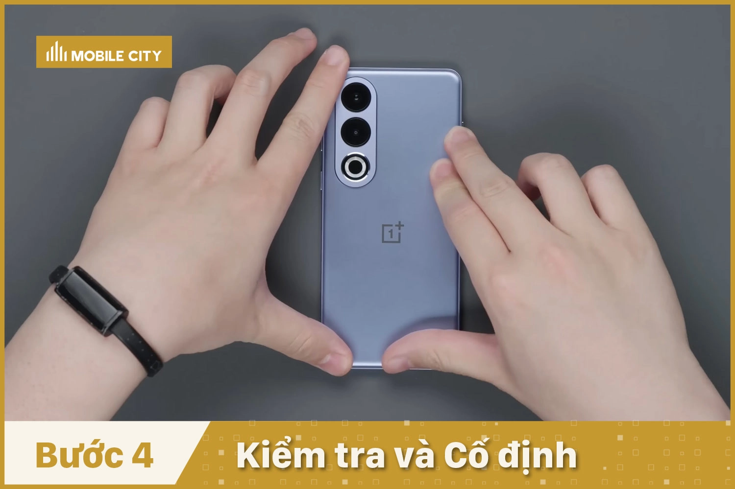 Thay mặt kính sau OnePlus Ace 3V, Kiểm tra và Cố định