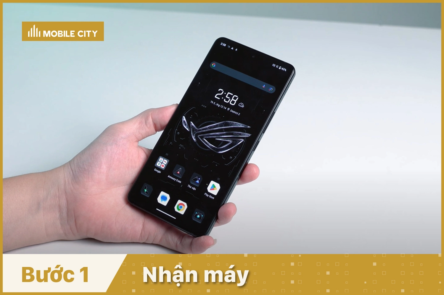 Thay màn hình Asus ROG Phone 8 Pro, Nhận máy