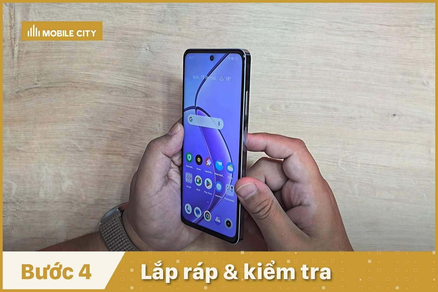 Thay màn hình Realme 12, Kiểm tra