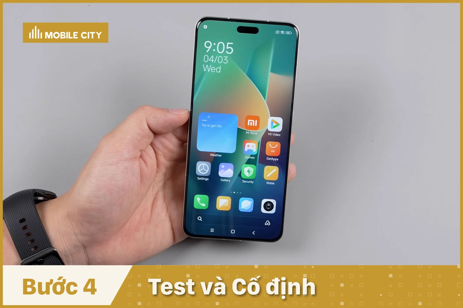 Thay màn hình Xiaomi CIVI 4 Pro, test và cố định