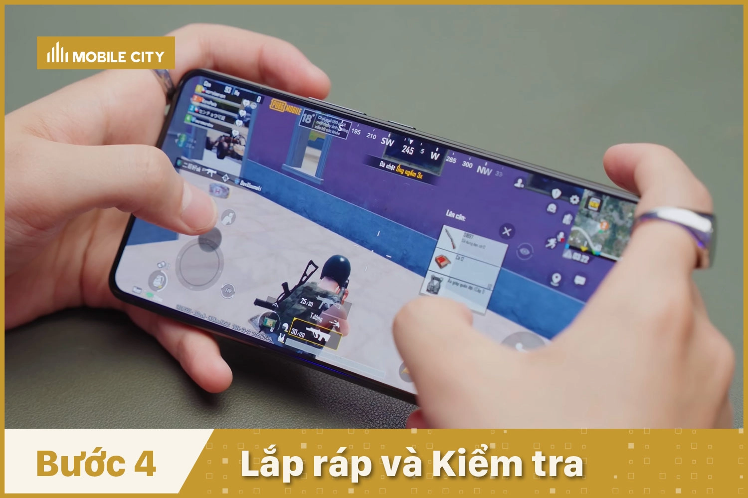 ép kính Asus ROG Phone 8 Pro, lắp ráp và kiểm tra