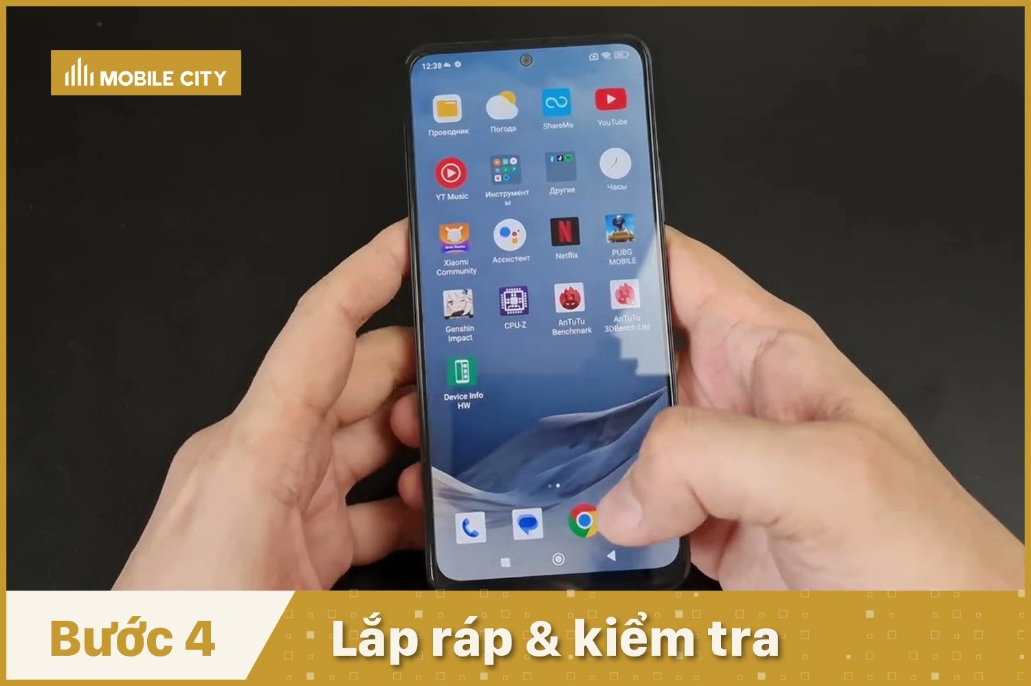 Thay mặt kính, ép kính Realme 12 Pro, Lắp ráp và Kiểm tra